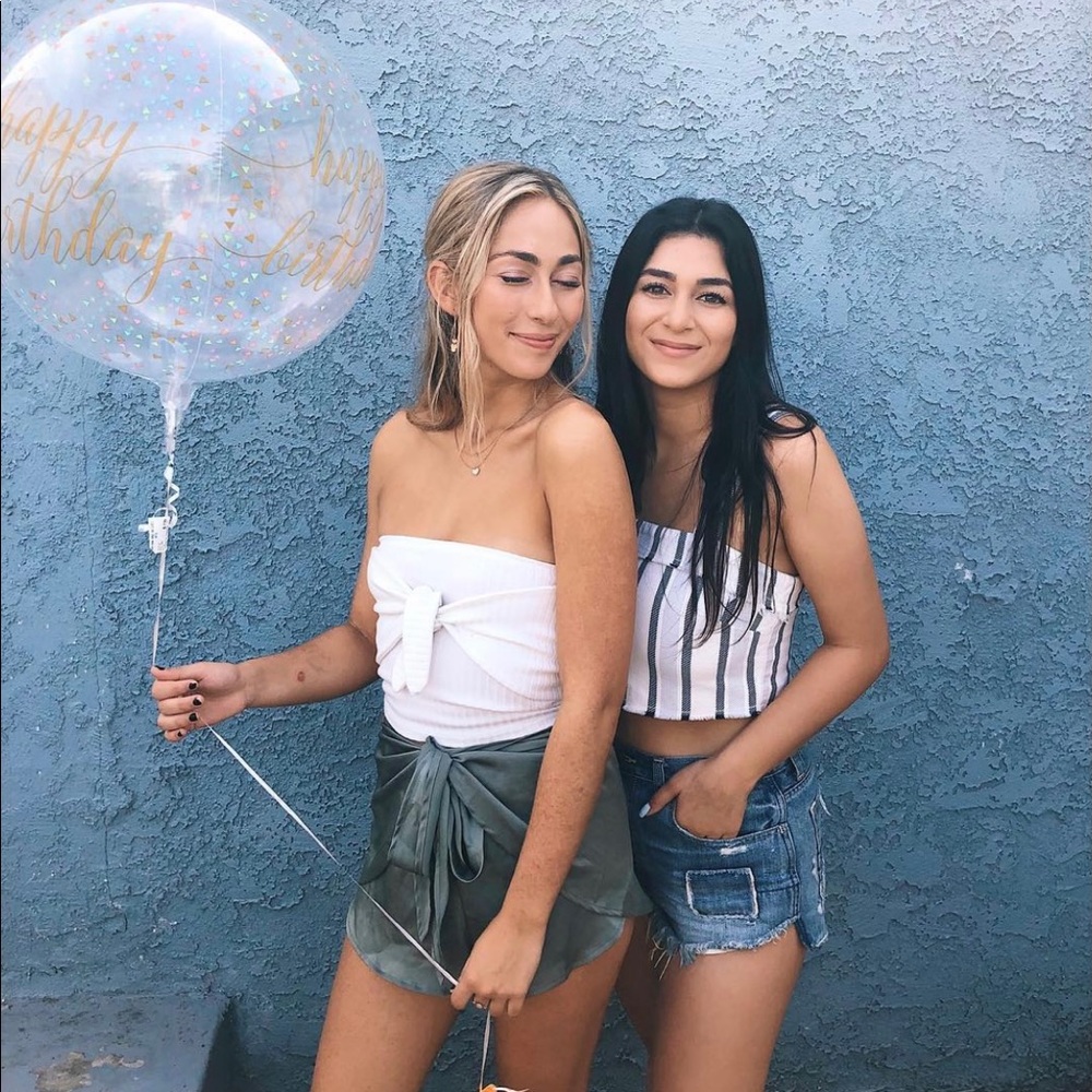 Patched Jean Shorts